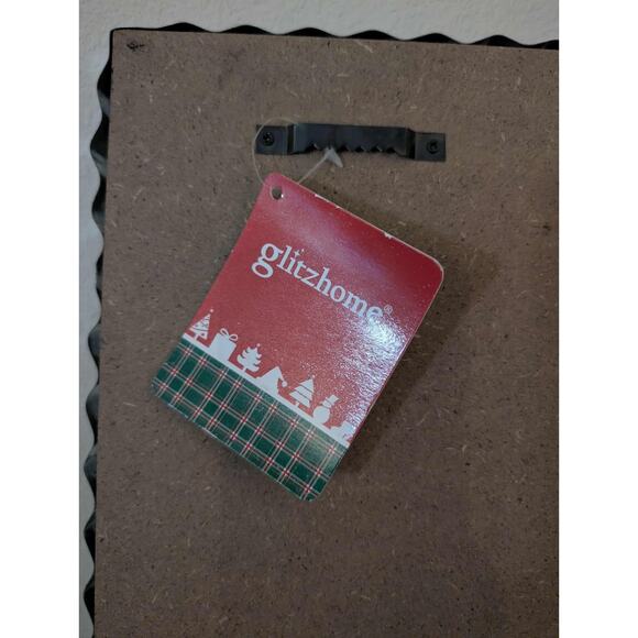 New! Merry Christmas Wooden Black Red Porch Sign Glitzhome Holiday Festive 36" - Picture 7 of 7